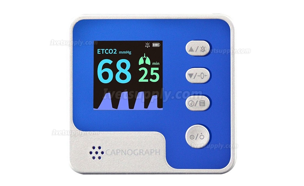 Contec CA10M-VET Veterinary EtCO2 End Tidal Co2 Monitor Mainstream Capnograph